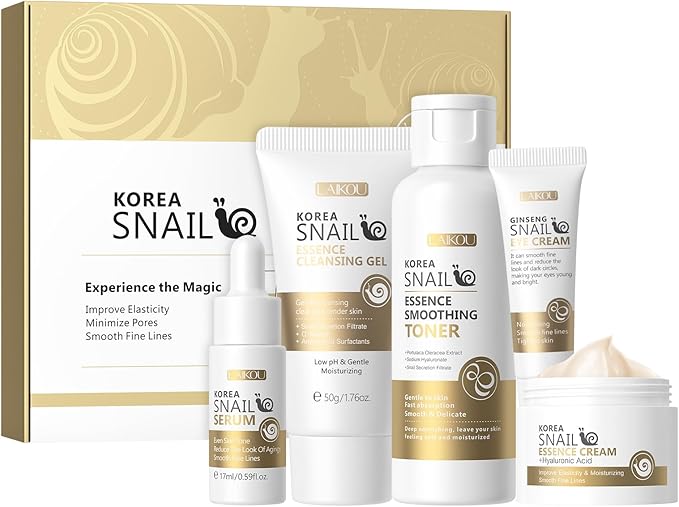 LAIKOU Snail & Ginseng Rejuvenation 5-Pice Set - Image 1