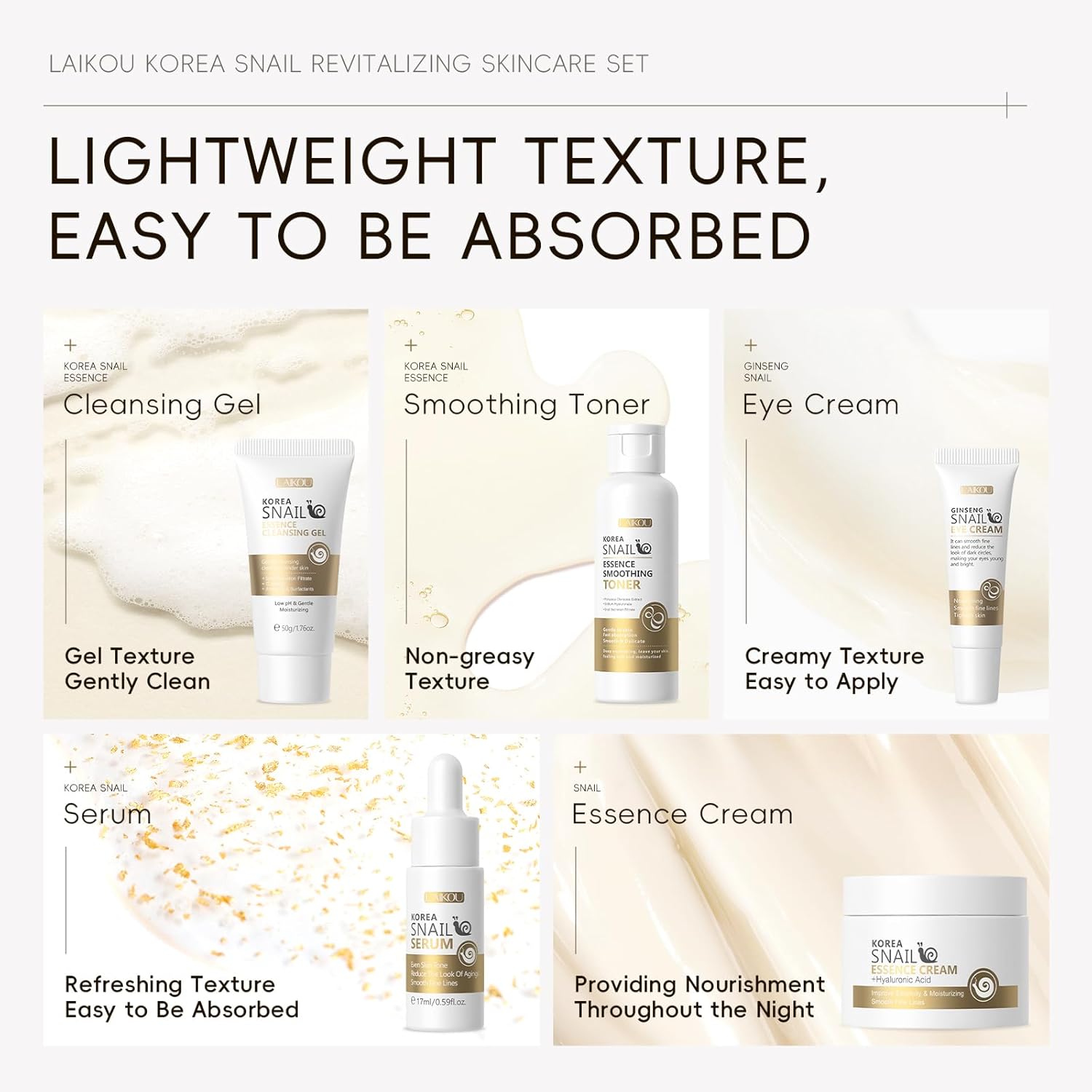 Snail and Ginseng Skincare Set Toner Detail